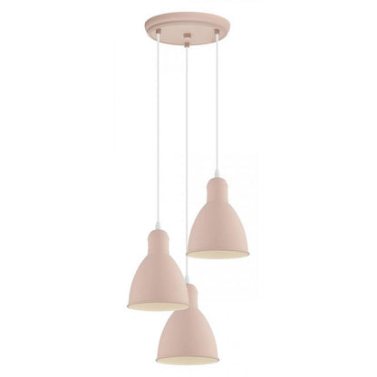 PRIDDY-P COLGANTE CASCADA ROSA PASTEL DM325 3X60W E27
