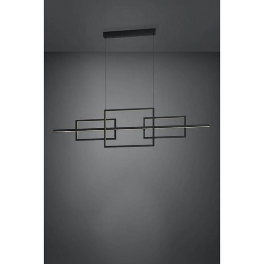 PUEBLA COLG ACERO L1500 H1300 3000K LED 5000lm 35W IP20
