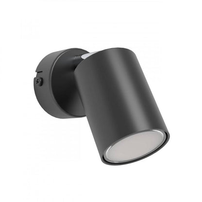 RECISO-E FOCO ACERO NEGRO L100 H85 DM60 GU10 1X5W IP20