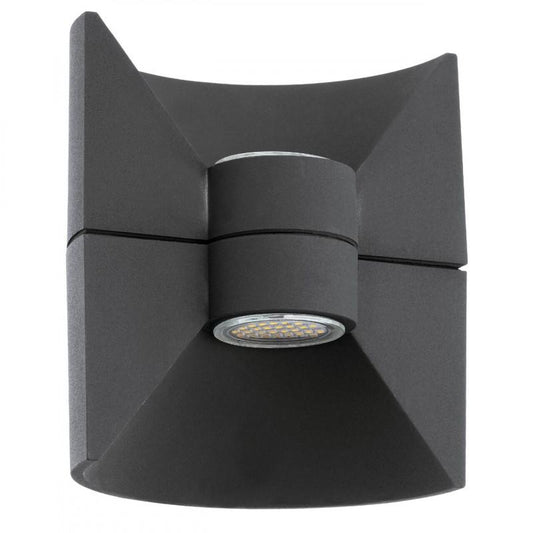 REDONDO APLIQUE EXT ANTRACITA H175 2X2.5W LED 360lm