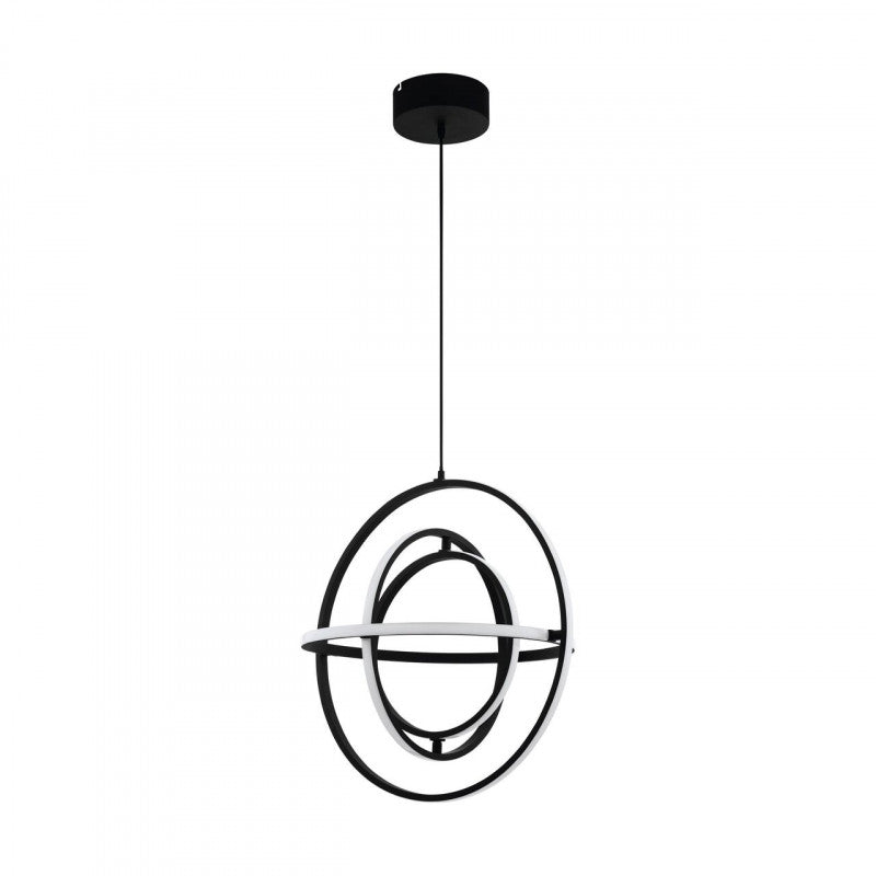 RETORNIO COLG ACERO ALUM NEGRO H1200 DM580 3000K LED 6200lm