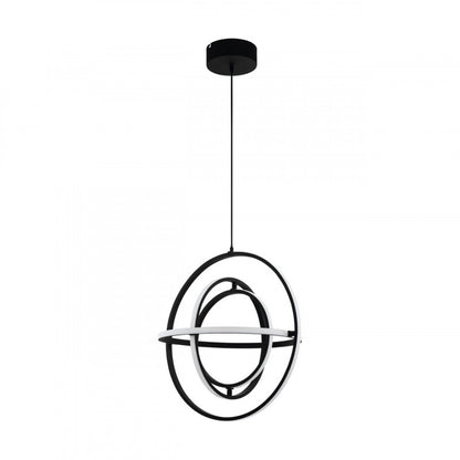 RETORNIO COLG ACERO ALUM NEGRO H1200 DM580 3000K LED 6200lm