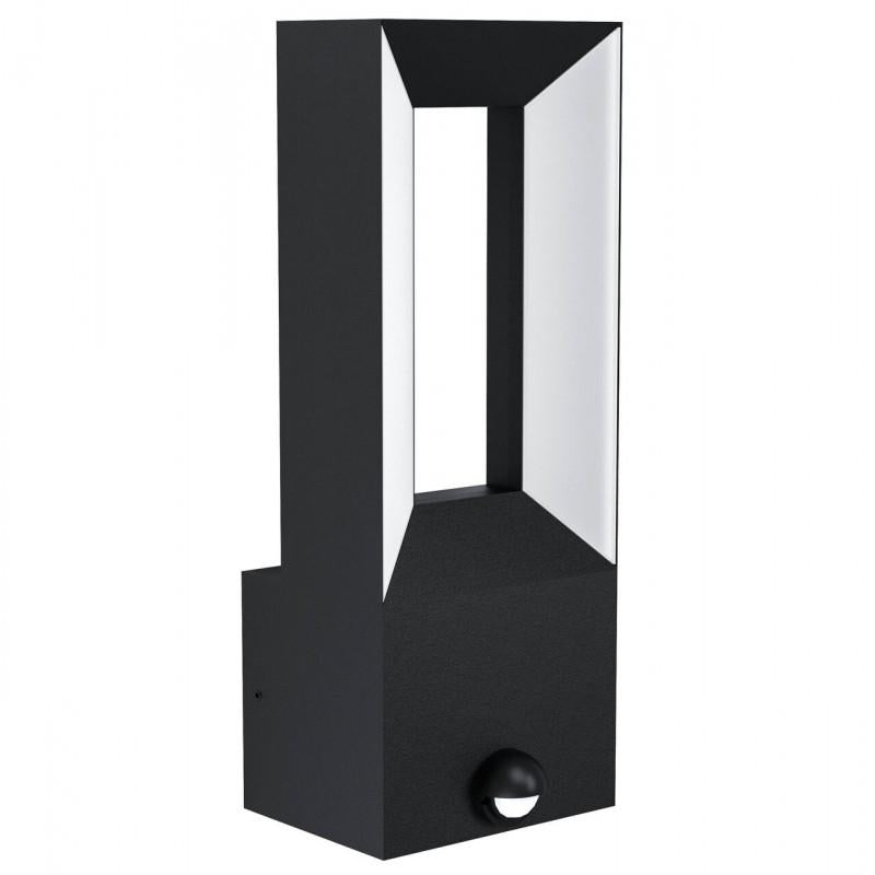 RIFORANO APLIQUE ALUM NEGRO L110 H290 LED 1100lm 2X5W IP44