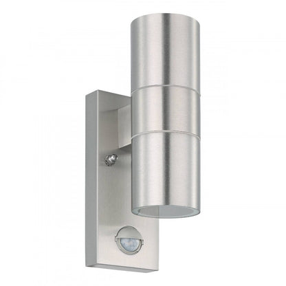 RIGA 5 APLIQUE EXT CROMO H215 2X3W GU10 C/ SENSOR MOVIM