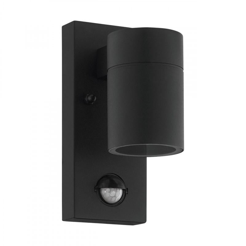 RIGA 5 APLIQUE ACERO ZINC NEGRO L65 H165 GU10 1X3W IP44