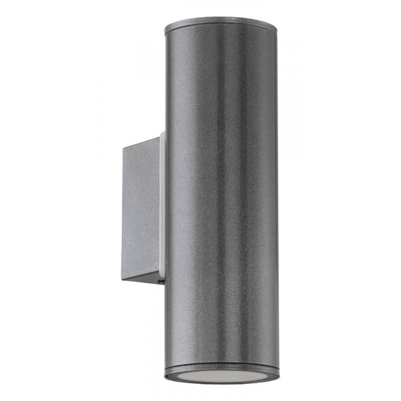 RIGA 2 APLIQUE ANTRACITA EXT. H200 2X3W  GU10