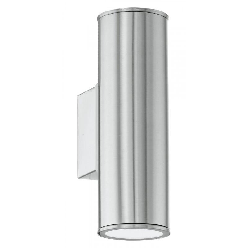 RIGA 2 APLIQUE ACERO EXT. H200 2X3W GU10 LED