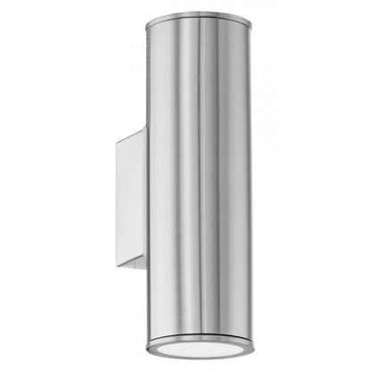 RIGA 2 APLIQUE ACERO EXT. H200 2X3W GU10 LED
