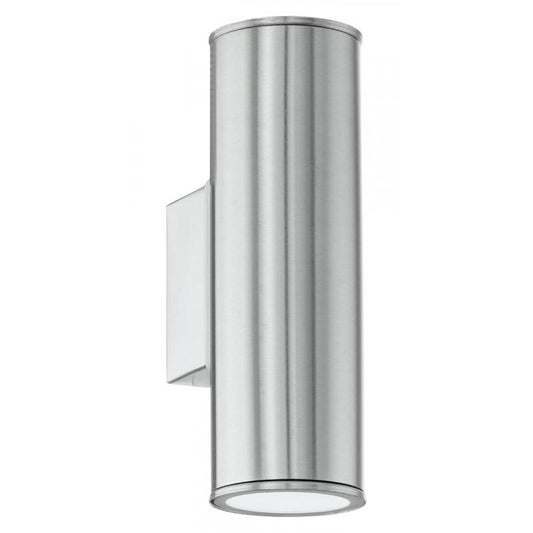 RIGA 2 APLIQUE ACERO EXT. H200 2X3W GU10 LED