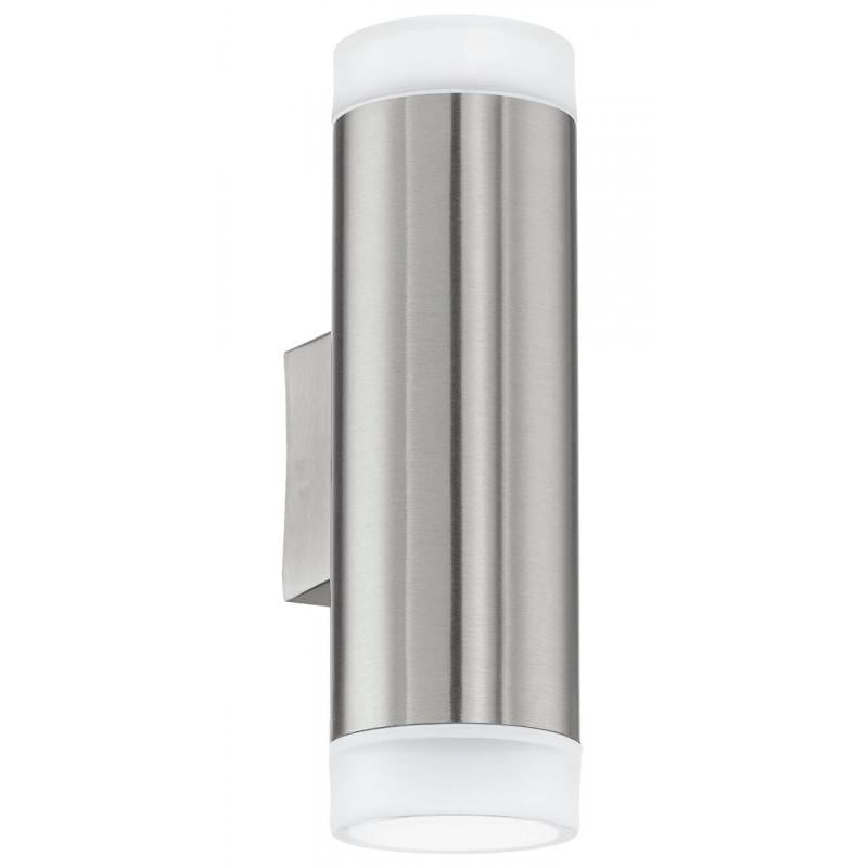 RIGA-LED APLIQUE ACERO H205 LF 2X2.5W GU10 LED 400lm IP44