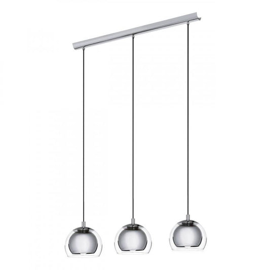 ROCAMAR LAMP COLGANTE ACERO CROMADO L780 3X60W E27