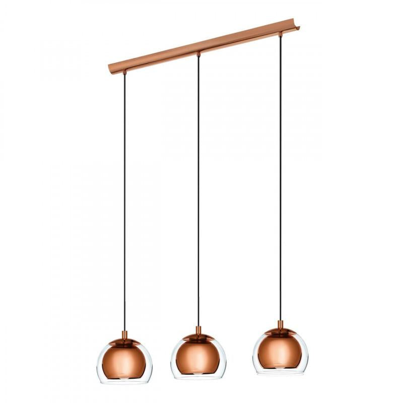ROCAMAR LAMP COLGANTE ACERO COBRE L780 3X60W E27