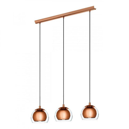 ROCAMAR LAMP COLGANTE ACERO COBRE L780 3X60W E27