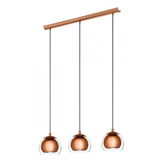 ROCAMAR LAMP COLGANTE ACERO COBRE L780 3X60W E27