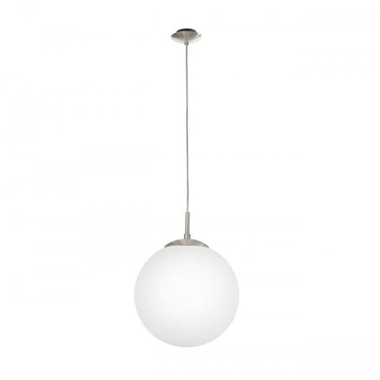 RONDO LAMP COLGANTE NIQ.MATE 300MM 1X60W E27 ACERO