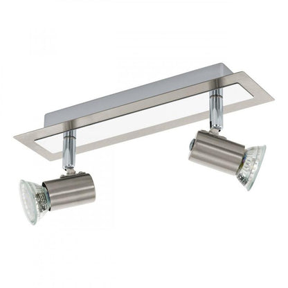 ROTTELO APLIQUE NIQ.MATE CROM. 2X3W GU10 LED
