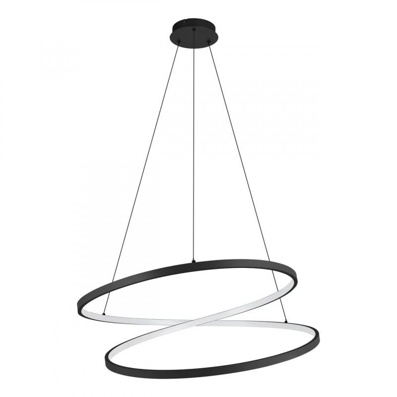 RUOTALE COLG ALUM ACERO NEGRO H1500 DM700 3000K LED 42W