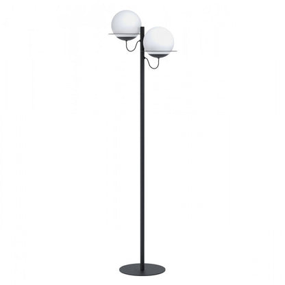 SABALETE LAMP PIE ACERO NEGRO BLANCO L445 H1555  E27 2X40W