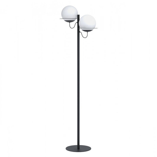 SABALETE LAMP PIE ACERO NEGRO BLANCO L445 H1555  E27 2X40W