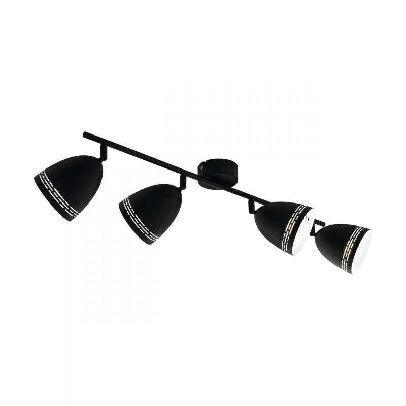 SABATELLA LAMP FOCO ACERO NEGRO  L820 H215 E14 4X40W