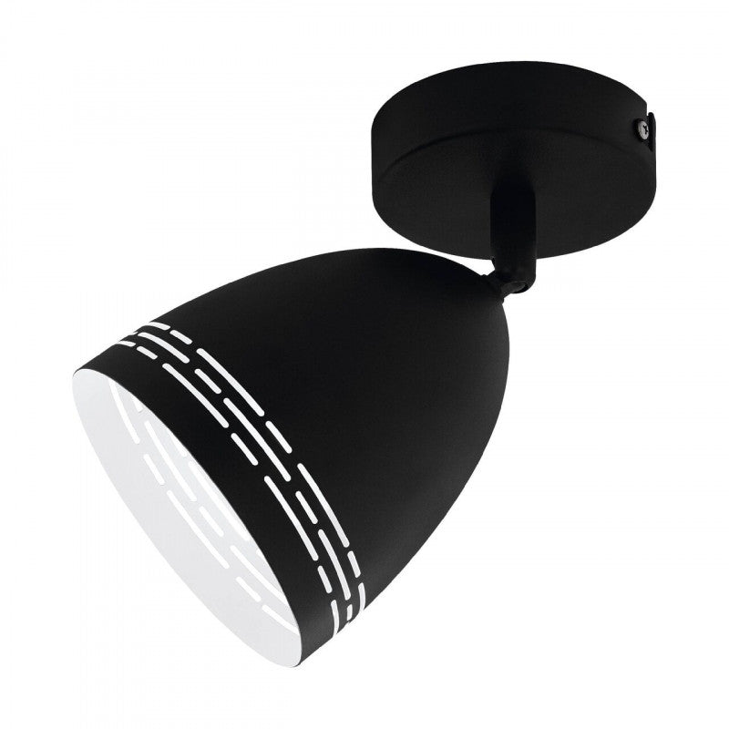 SABATELLA LAMP FOCO ACERO NEGRO H200 DM120 E14 1X28W