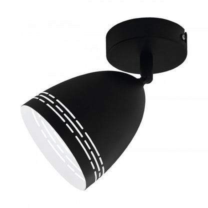 SABATELLA LAMP FOCO ACERO NEGRO H200 DM120 E14 1X28W