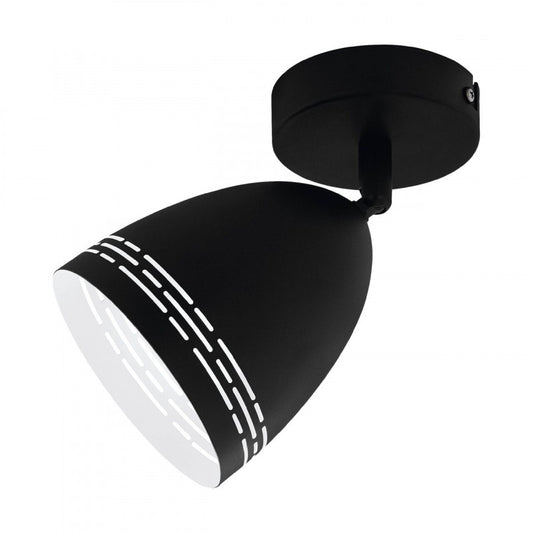 SABATELLA LAMP FOCO ACERO NEGRO H200 DM120 E14 1X28W