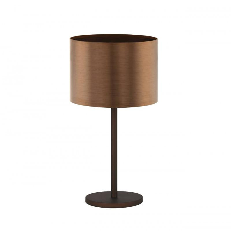 SAGANTO 1 LAMP SOBREMESA ACERO MARRON H660 DM350 E27 1X60W