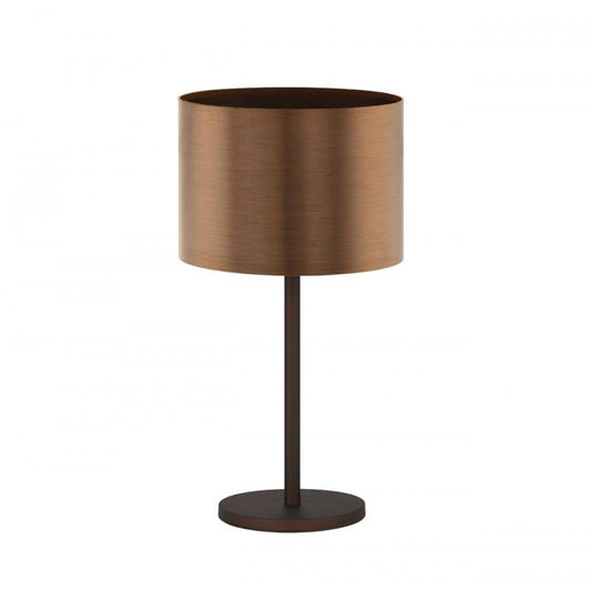 SAGANTO 1 LAMP SOBREMESA ACERO MARRON H660 DM350 E27 1X60W