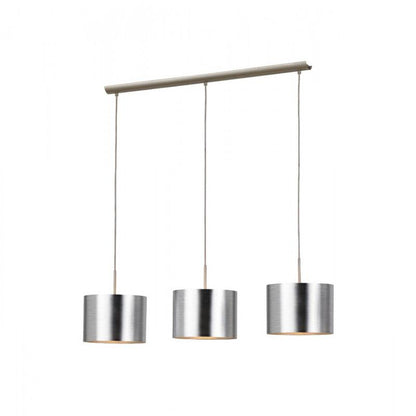 SAGANTO COLG ACERO NÍQUEL SATINADO L1030 H1100 E27 3X60W