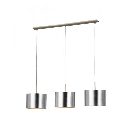 SAGANTO COLG ACERO NÍQUEL SATINADO L1030 H1100 E27 3X60W