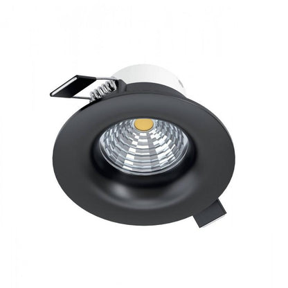 SALICETO FOCO EMP CURVO NEGRO DM88 2700K BA50° 380lm DIM