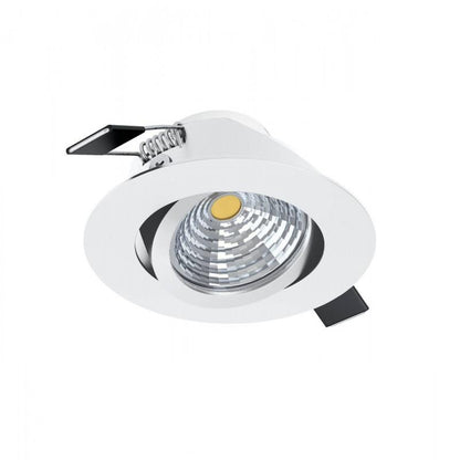 SALICETO FOCO EMB ALU BLANCO DM88 2700K BA50° 380lm DIM