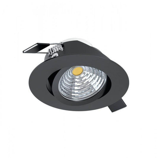 SALICETO FOCO EMP LISO NEGRO DM88 2700K BA50° 380lm DIM