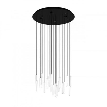 SARDENARA TECHO ACERO NEGRO H1100 DM530 3000K LED 3060lm