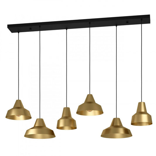 SAVARNA COLG ACERO NEGRO L1455 H1300 E27 6X40W IP20