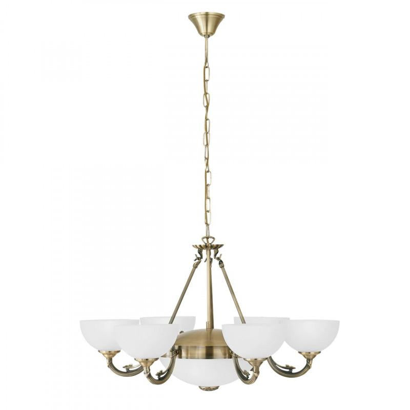 SAVOY LAMP COLGANTE BRONCE 6X40W 2X60W E14 E27 140MM