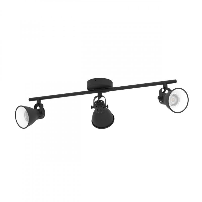 SERAS 2  FOCO ACERO NEGRO L595 GU10 3X3 3W