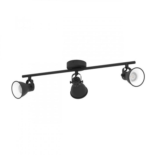 SERAS 2  FOCO ACERO NEGRO L595 GU10 3X3 3W