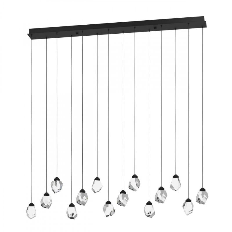 SINDICAT COLG ACERO NEGRO L16,5 H120 DM1500 4900lm 14X3W