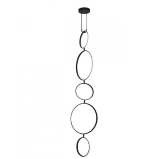 SISANTE COLG ALUM ACERO L505 H2000 2765K LED 4320lm 36W IP20
