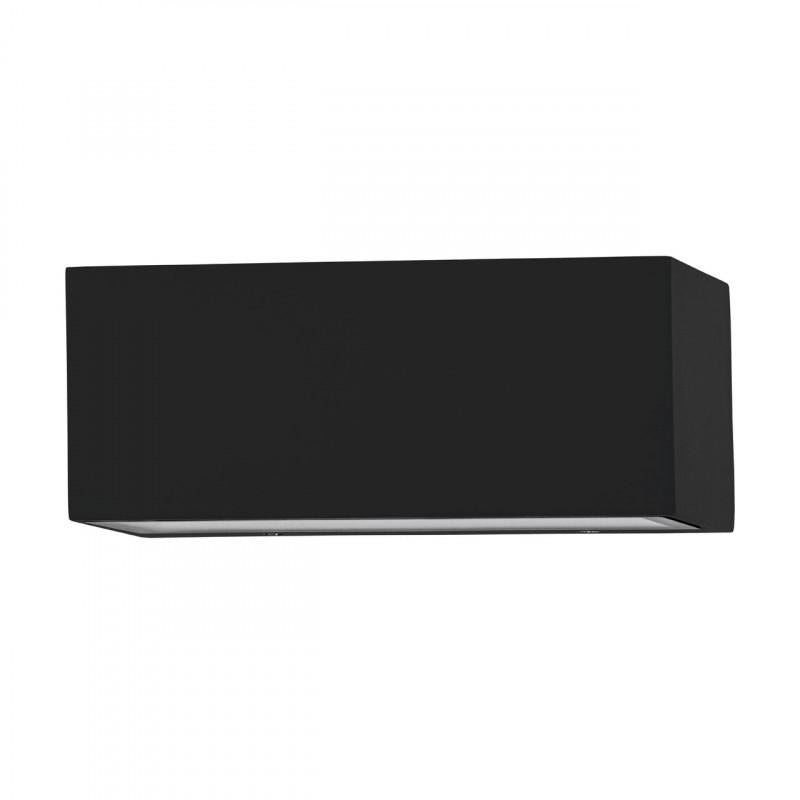 SPONGANO APLIQUE ALUM NEGRO L185 H90 3499K LED lm 2X5W IP65