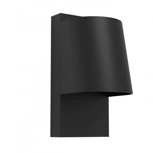 STAGNONE APLIQUE ALUM ACERO NEGRO L100 H205 GU10 1X4,6W IP54