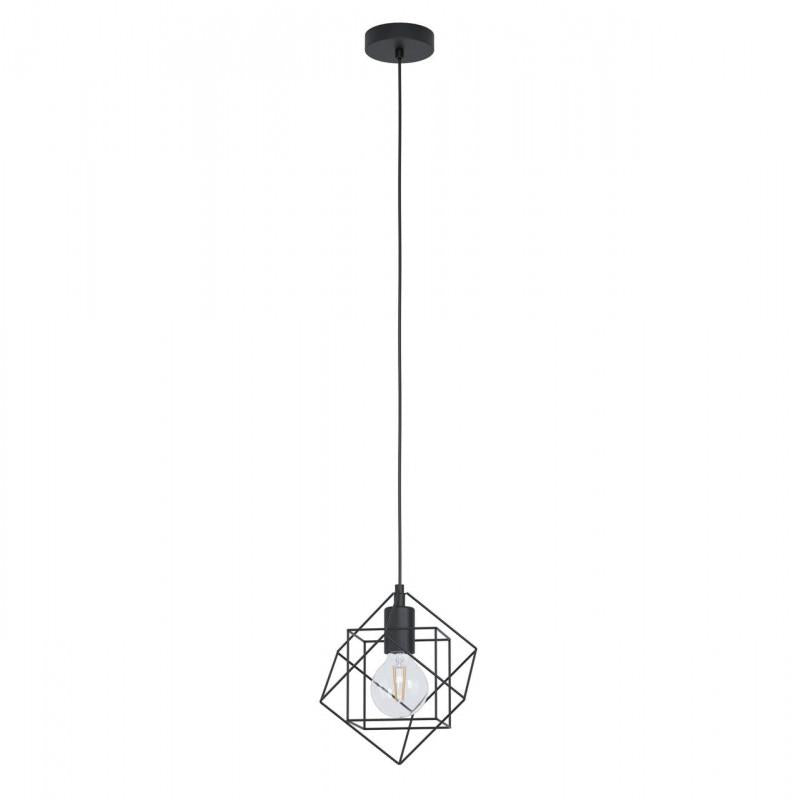 STRAITON LAMP COLG FIERRO NEGRO DM240 1X60W E27