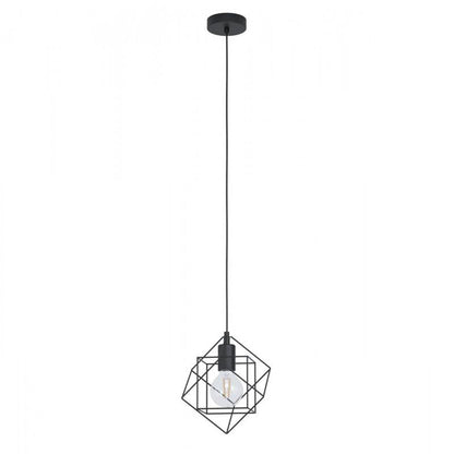 STRAITON LAMP COLG FIERRO NEGRO DM240 1X60W E27
