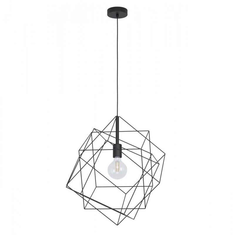 STRAITON LAMP COLG FIERRO NEGRO DM515 1X60W E27