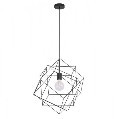 STRAITON LAMP COLG FIERRO NEGRO DM515 1X60W E27