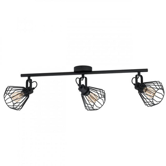 TABILLANO FOCO SP VINTAGE ACERO NEGRO L775 3X40W E27