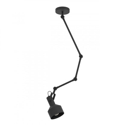 TAKELEY LAMP TECHO ACERO NEGRO H1260 DM150 E27 1X28W IP20