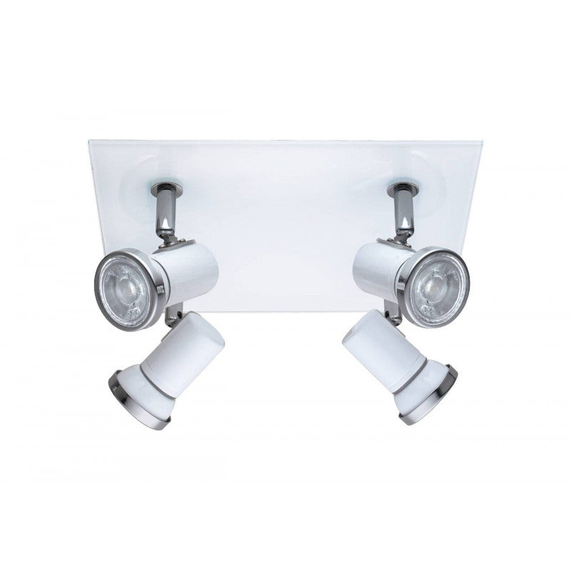 TAMARA 1 FOCO ACER VIDRIO BLANC L240 GU10 4X3,3W 960lm IP44